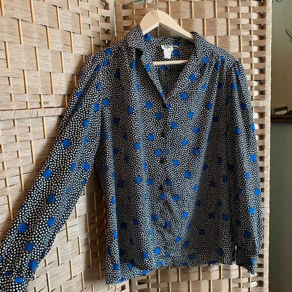 Vintage Tanjay Patterned Blouse - Picture 1 of 6